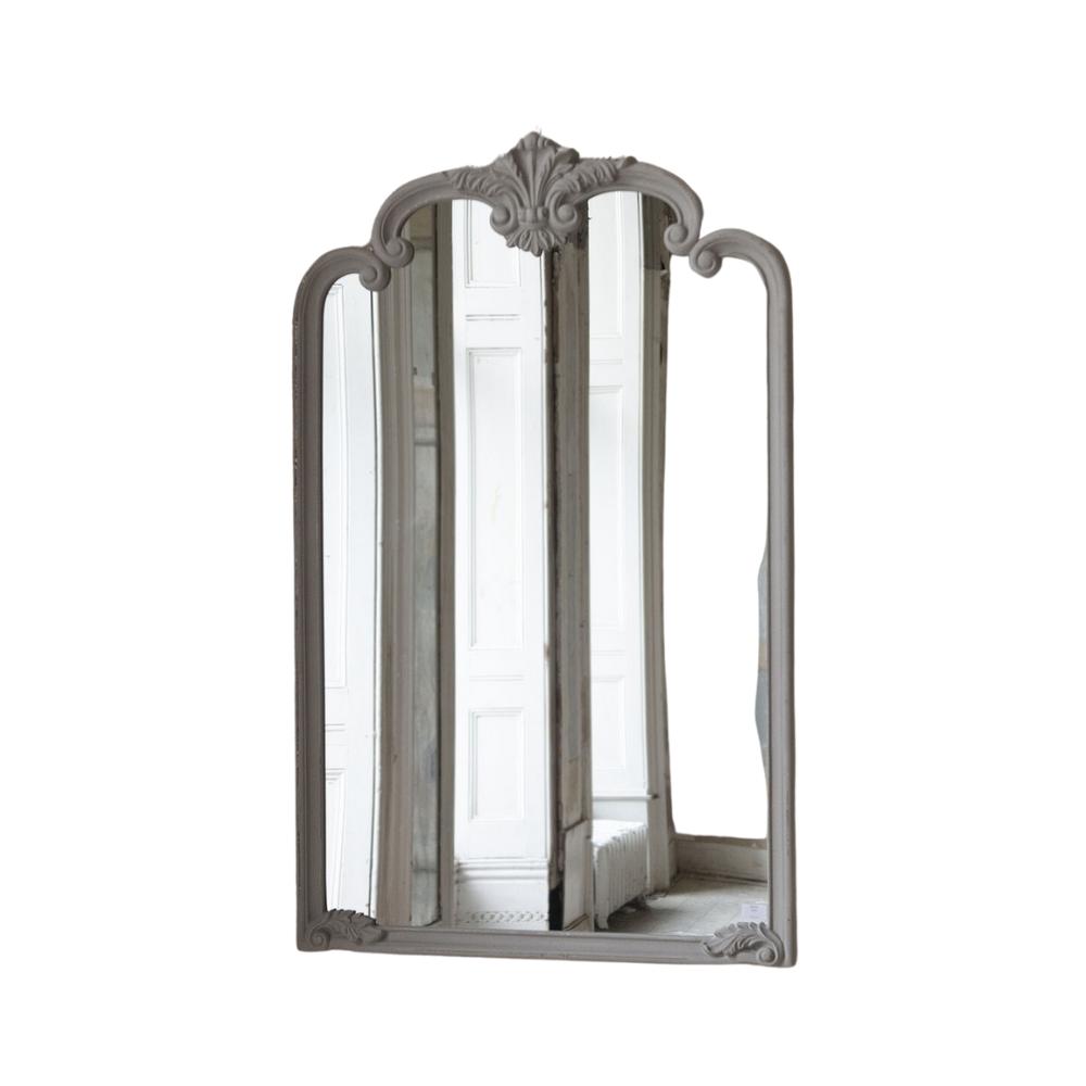 Miroir gris sculpté Walton
