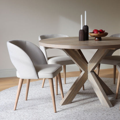 Table de salle à manger ronde Bloom - Chêne